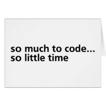 So Much To Code... Cards