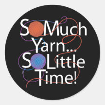 So Much Yarn Round Sticker
