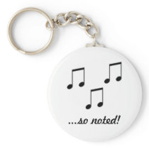 So Noted Keychain