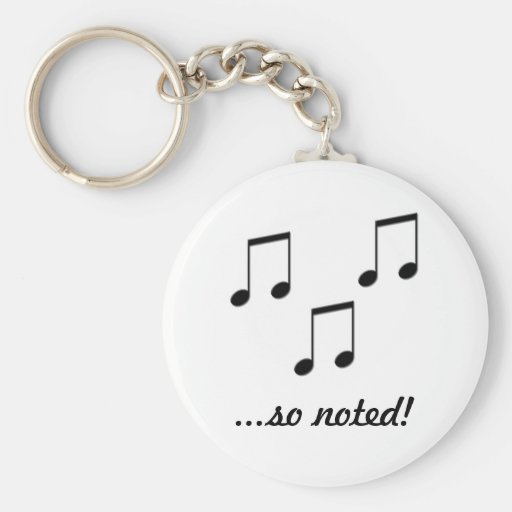 So Noted Keychain