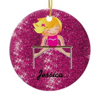 So Pretty Personalized Gymnastics Ornaments