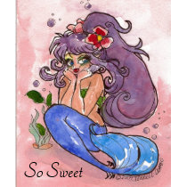 So Sweet MERMAID Ladies Spaghetti Top t-shirts by MeadowPixieArts So Sweet MERMAID Ladies Spaghetti Top t-shirts