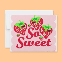 So Sweet Strawberries invitations