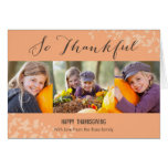 So Thankful Thanksgiving Photo Card cards