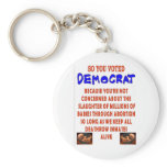 SO YOU VOTED DEMOCTAT keychains