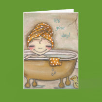 Soak it Up - Greeting Card cards