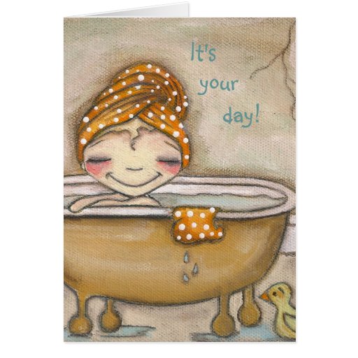 Soak it Up - Greeting Card