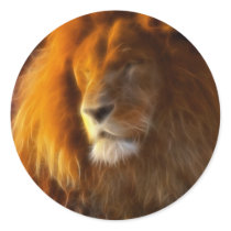 Soaking Up the Sun, King of the Jungle Lion II stickers by beverlytazangel Soaking Up the Sun, King of the Jungle Lion II stickers