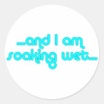 Soaking Wet Light Blue stickers