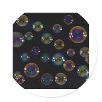 Soap Bubbles Round Sticker