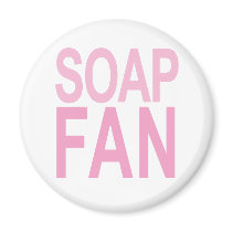 Soap Fan Pink magnets by supersoapfans Soap Fan Pink magnets
