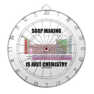 Soap Making Is Just Chemistry (Periodic Table) Dartboard With Darts