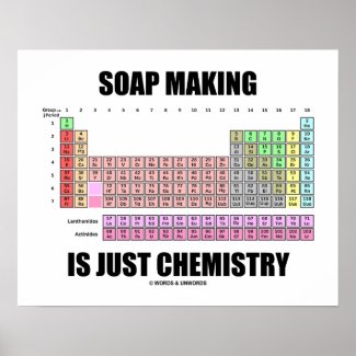 Soap Making Is Just Chemistry (Periodic Table) Print