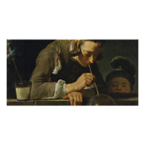 Soap Wind By Chardin Jean-Baptiste Siméon (Best Qu Photo Card