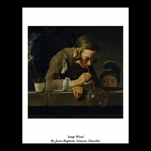 Soap Wind By Jean-Baptiste Simeon Chardin Print