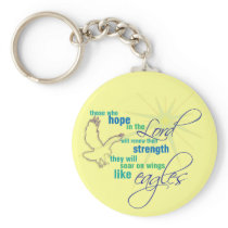 Soar on Wings Christian Scripture keychain