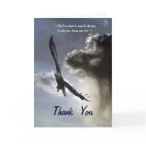 Soaring American Bald Eagle Thank You Card