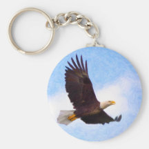 Soaring Bald Eagle Key Chain