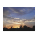 Soaring Clouds At Sunset Postcard