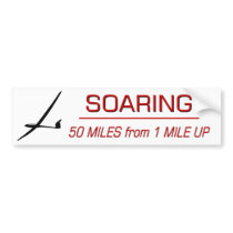 Soaring Distance bumper stickers