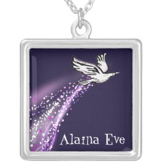 Soaring Dove Bat Bar Mitzvah Gift Necklace necklace