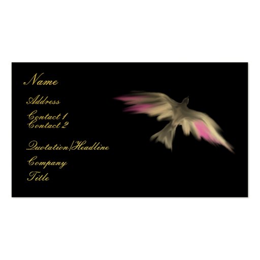 Soaring Falcon ~ Business Card (Customize) (front side)