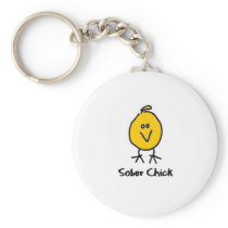 Sober Chick Keychain