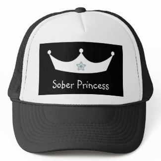Sober Princess black & white Baseball cap hat