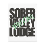 Sober Valley Lodge Winning Postcard