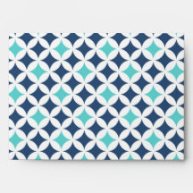 Sobre azul del boda del trullo gris