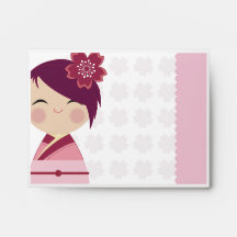Sobre de Kokeshi Sakura