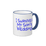 Sobreviví mi casarse de los hijos (el azul) tazas