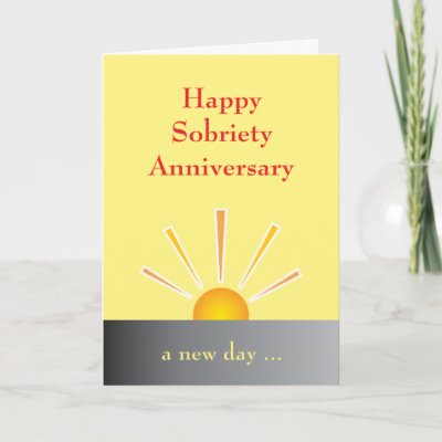 Sobriety Anniversary Card