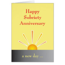Sobriety Anniversary Card