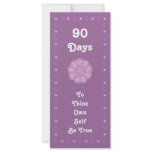 Sobriety bookmark. Serenity prayer on back Custom Rack Cards