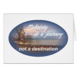 sobriety is a journey 10 greeting card