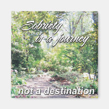 sobriety is a journey fridge magnets