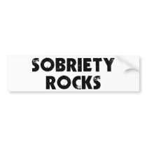 Sobriety Rocks Bumper Sticker