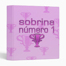 Sobrina  Número 1 3 Ring Binder