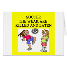 SOCCER1 GREETING CARD