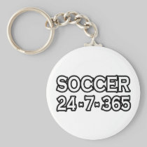 Soccer 24-7-365 key chains
