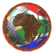 Soccer Africa South Africa 6 sticker sheet
