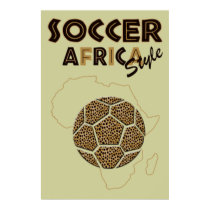 Soccer Africa Style Safari Poster Print for fans by SoccerJersey Soccer Africa Style Safari Poster Print for fans