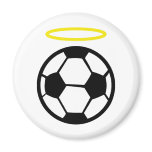 soccer angel refrigerator magnet