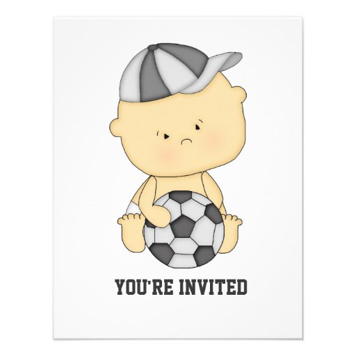 Soccer Baby Shower Invitation
