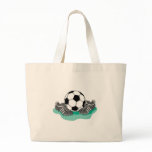 soccer ball and cleats vector design bags