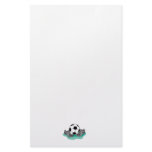 soccer ball and cleats vector design custom stationery
