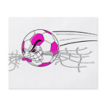 soccer ball biting net girls pink flyers