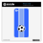 Soccer Ball; Blue Skins For The iPhone 4