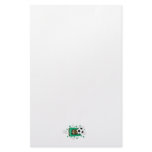 soccer ball breaking through field stationery design